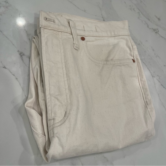 Madewell off white The Perfect Vintage Jean straight leg jeans - Picture 3 of 14